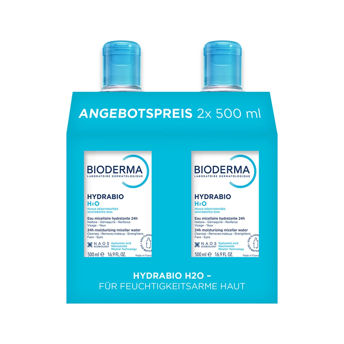 BIODERMA HYDRABIO H2O MIZELLENWASSER DUO