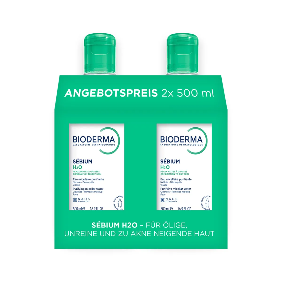 BIODERMA SEBIUM H2O MIZELLENWASSER DUO