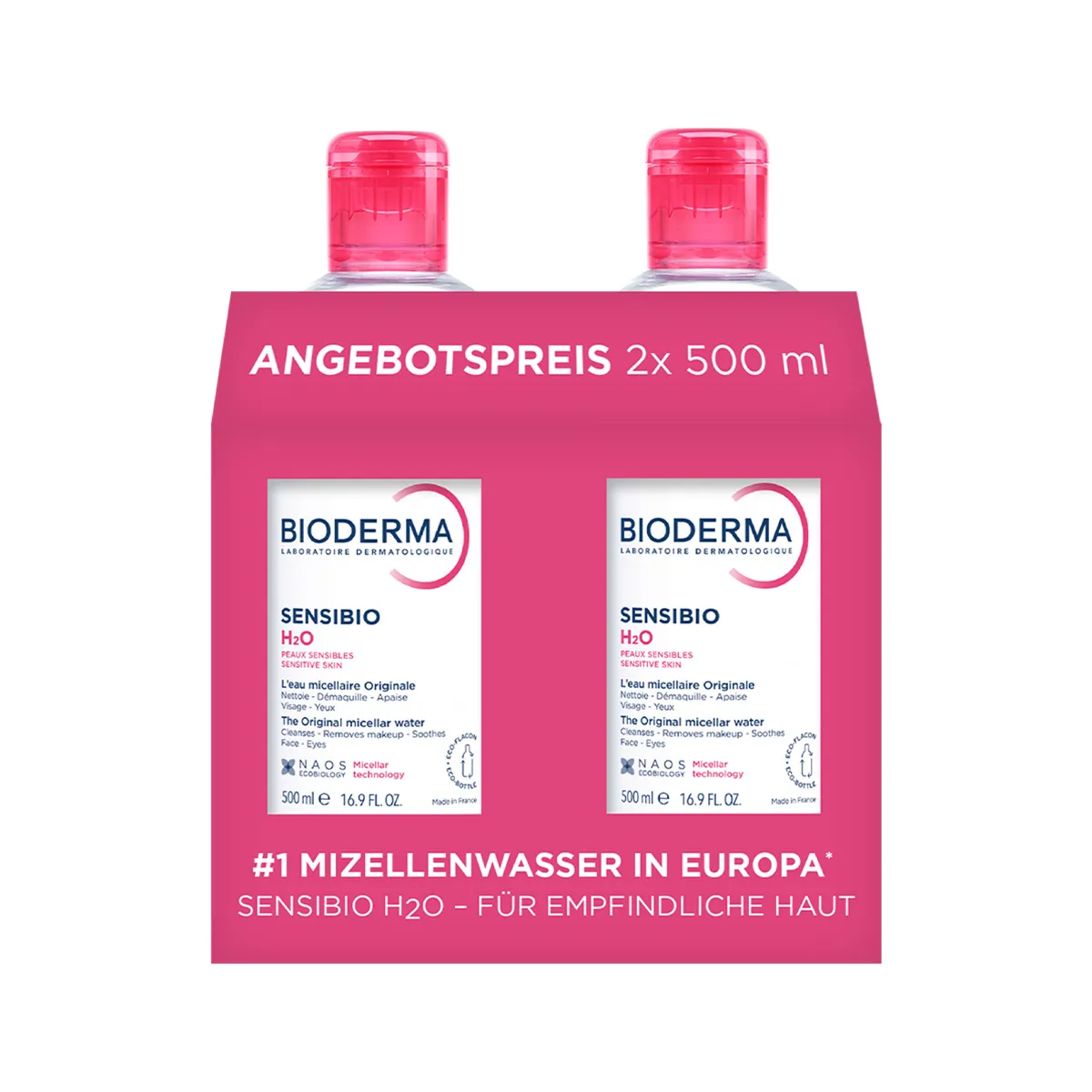BIODERMA SENSIBIO H2O MIZELLENWASSER DUO